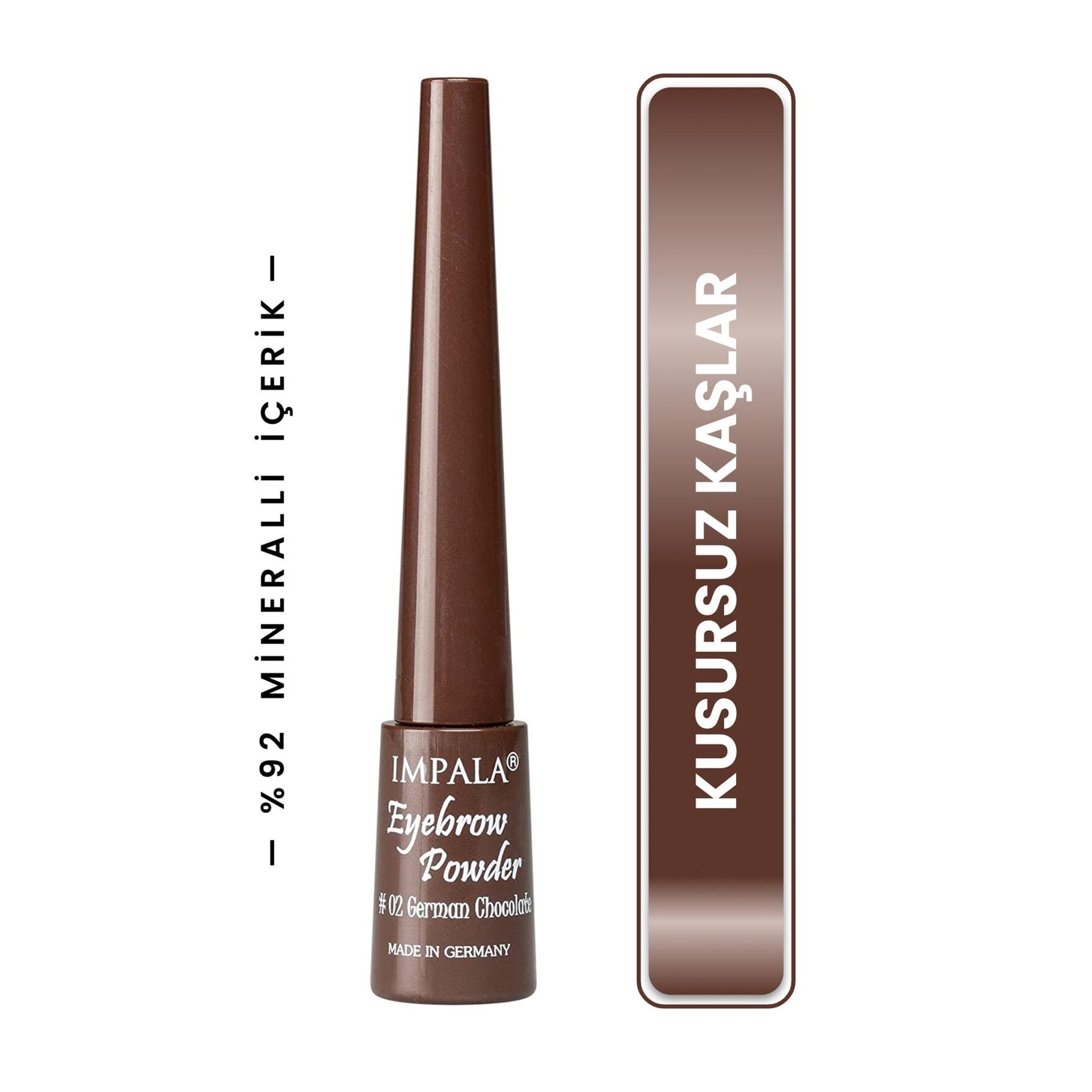 IMPLALA Kaş Pudrası - Eyebrow POWDER No: 2 GERMAN CHOCOLATE