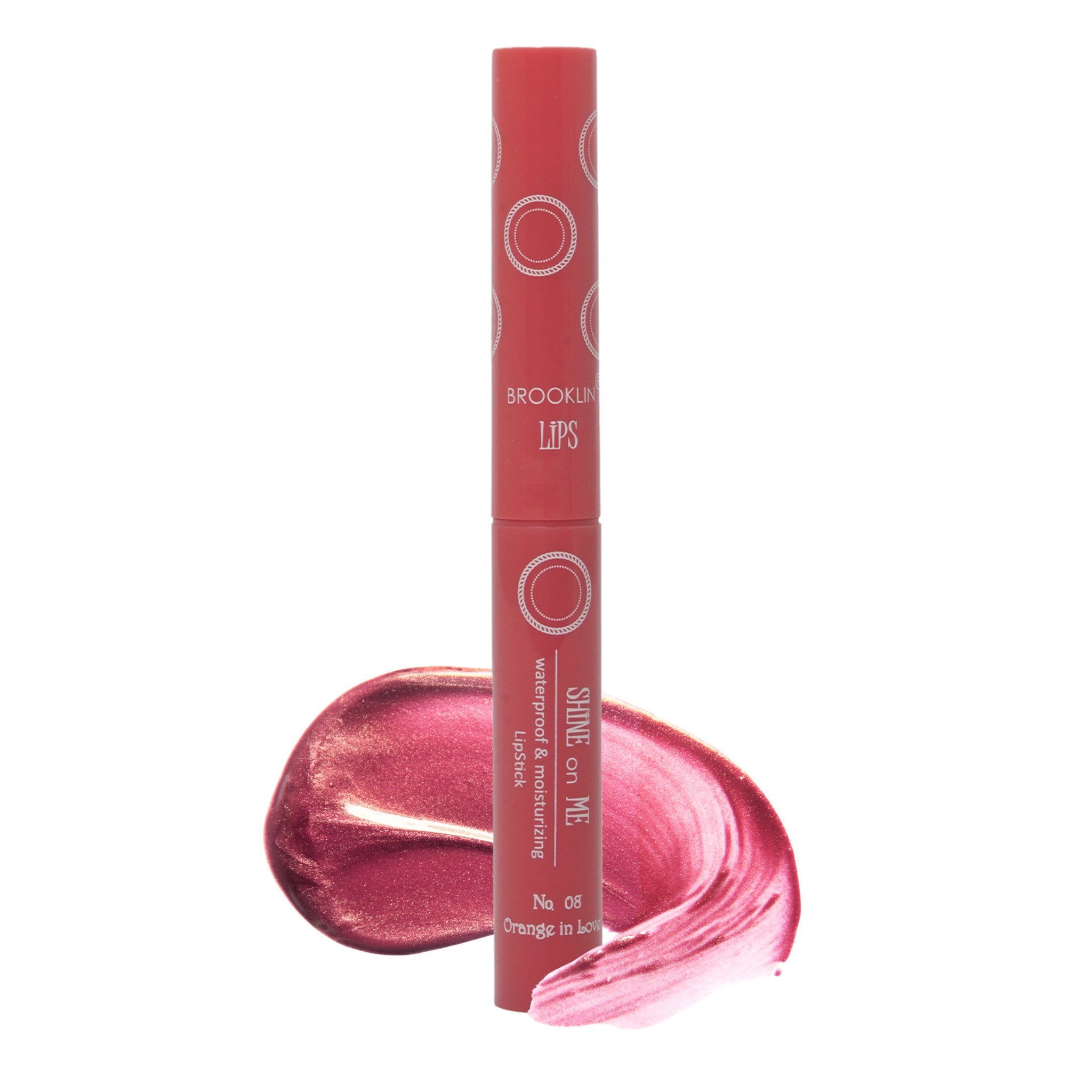 Ruj - LIPSTICK SHINE on ME No 08 orange in love