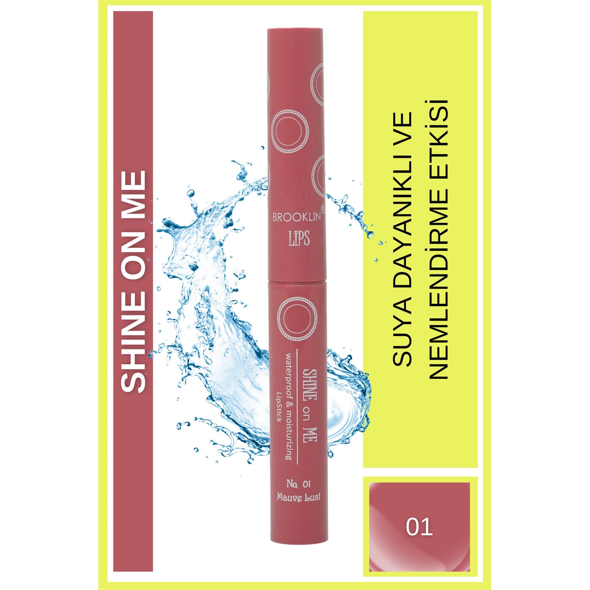Ruj - LIPSTICK SHINE on ME No 01 mauve lust