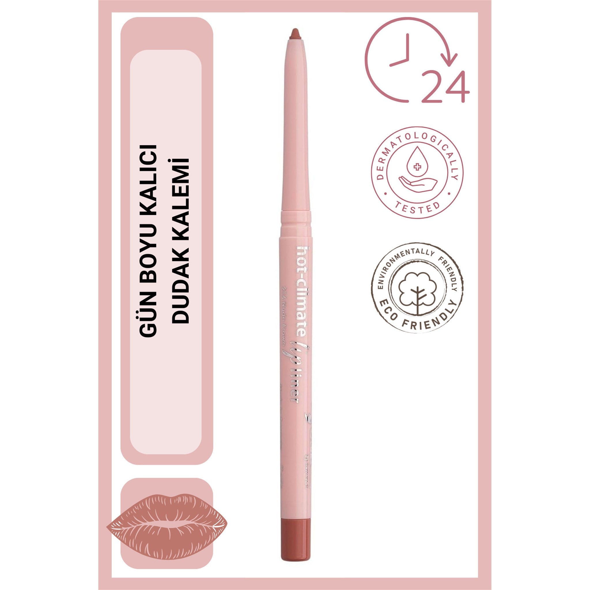 ORYX Lip Pencil Hot-Climate No: 216 Kumral Kahve