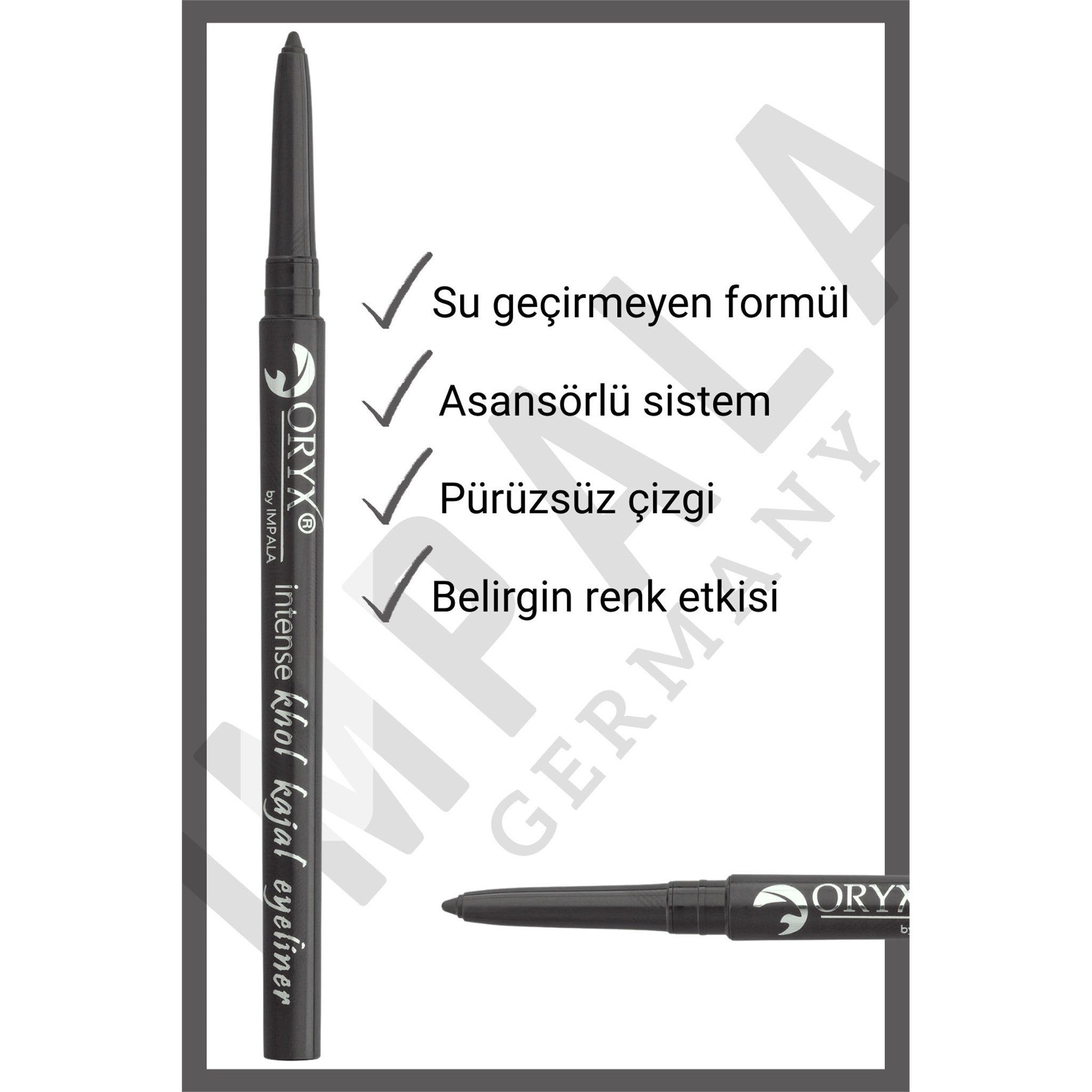 ORYX KHOL KAJAL Göz Kalemi No.10 Metalik Gri