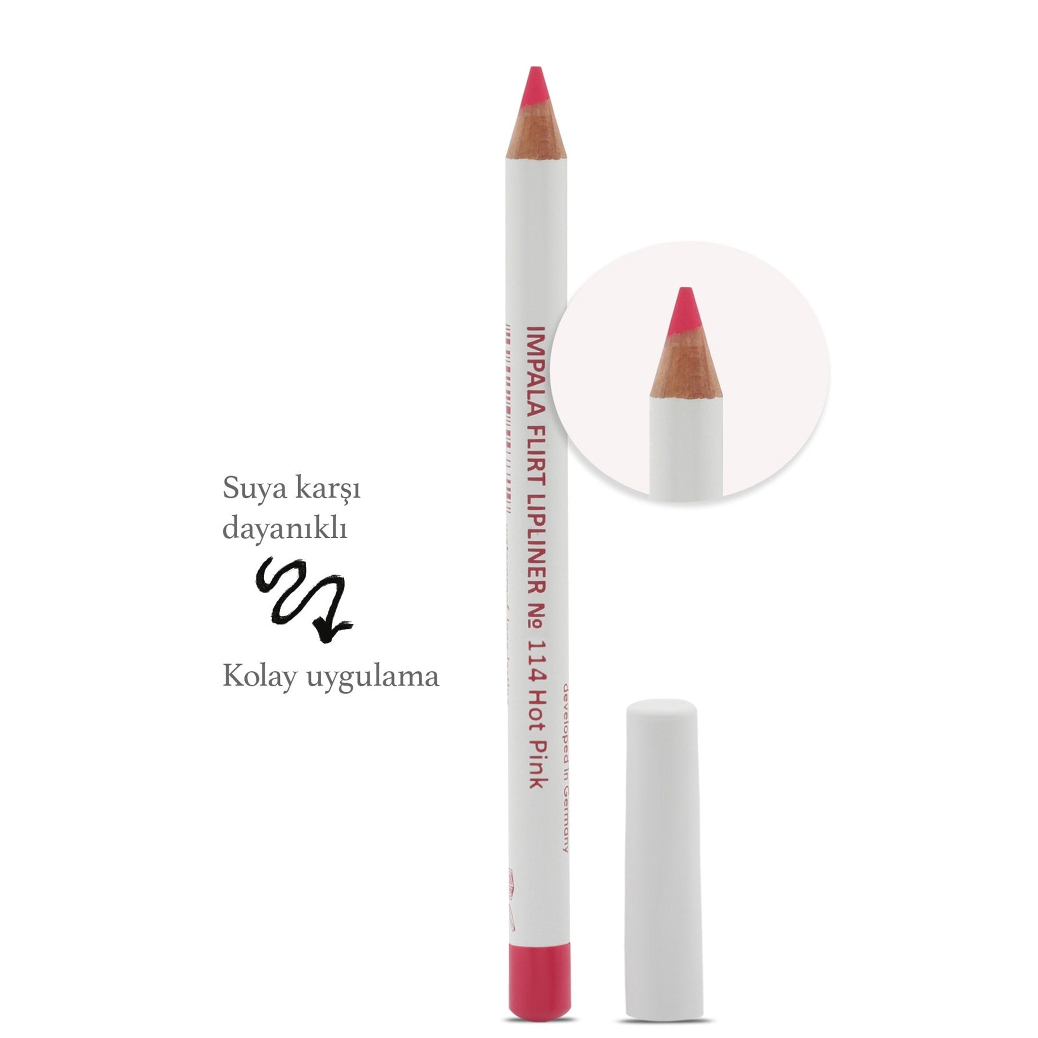 Dudak Kalemi - Flirt Pencil Lipliner No: 114(SICAK PEMBE)