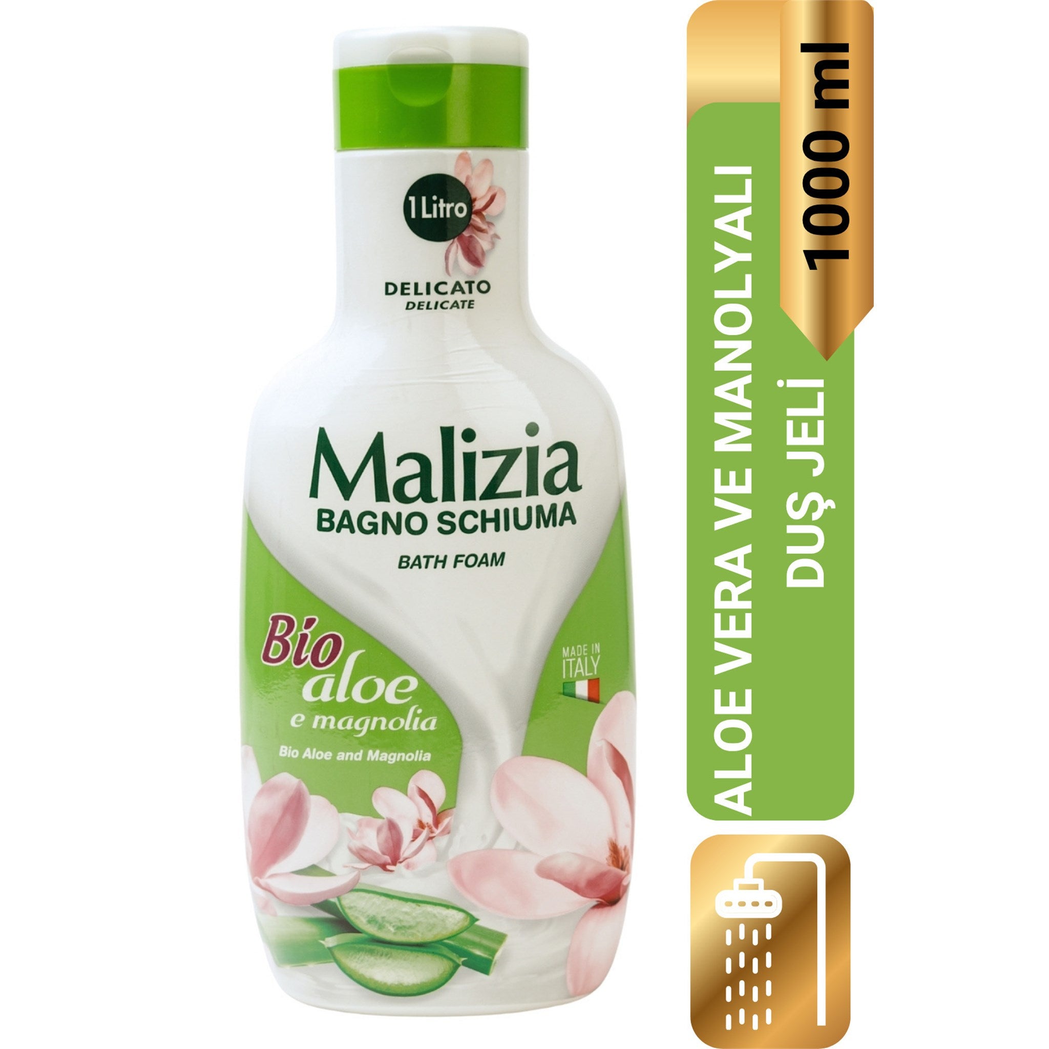 Banyo Köpüğü ve Duş Jeli Organik Aloe Vera ve Manolya