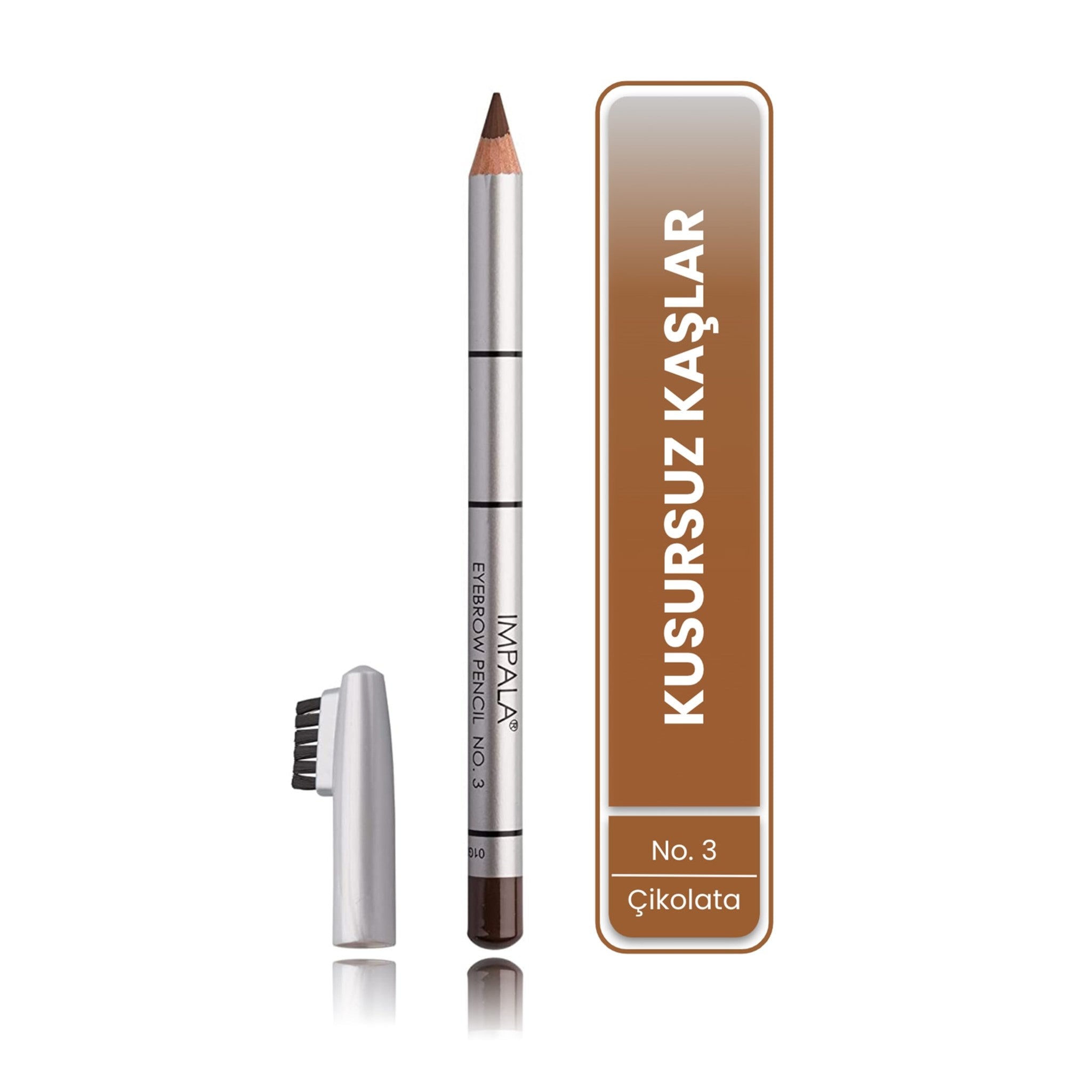 Kaş Kalemi - Eyebrow Pencil No: 3 (Çikolata Kahverengi)