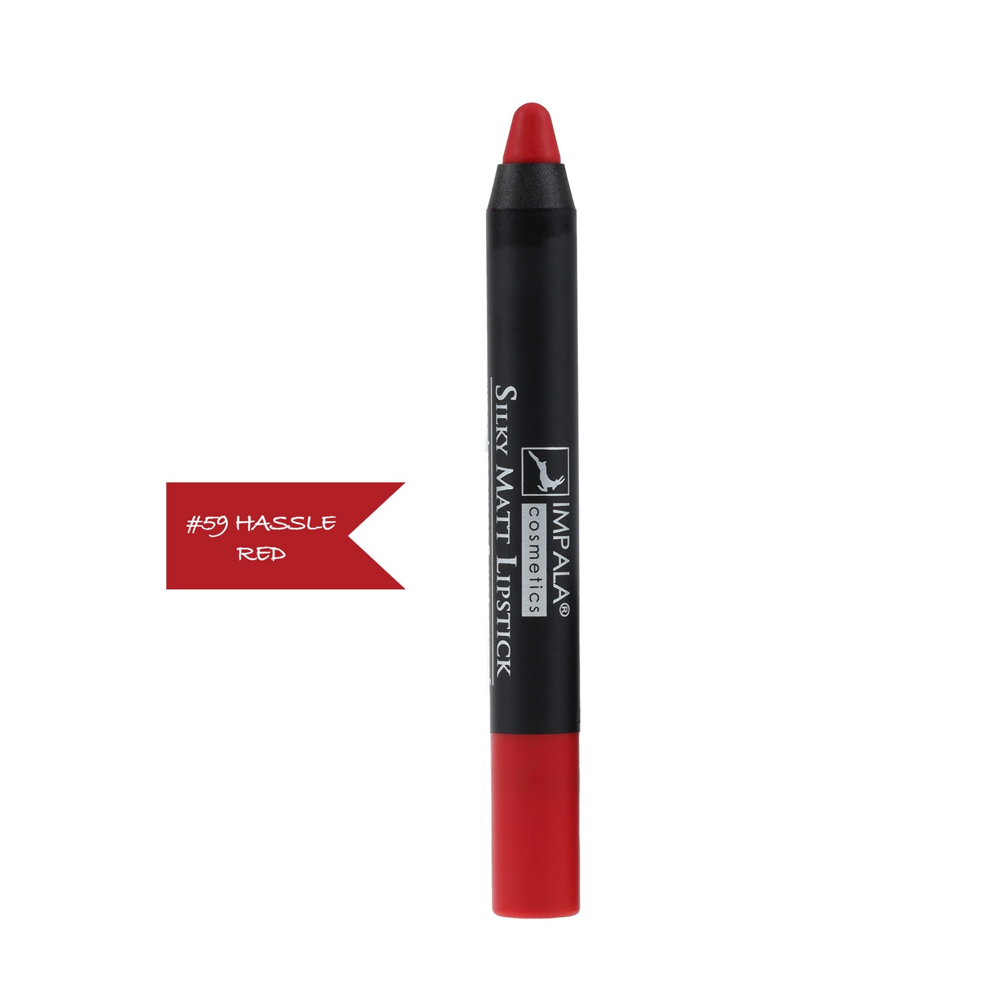 Dudak Kalemi - Silky Matt Lipstick - Uzun Süre Kalıcı & Suya Dayanıklı No 59 hassle red