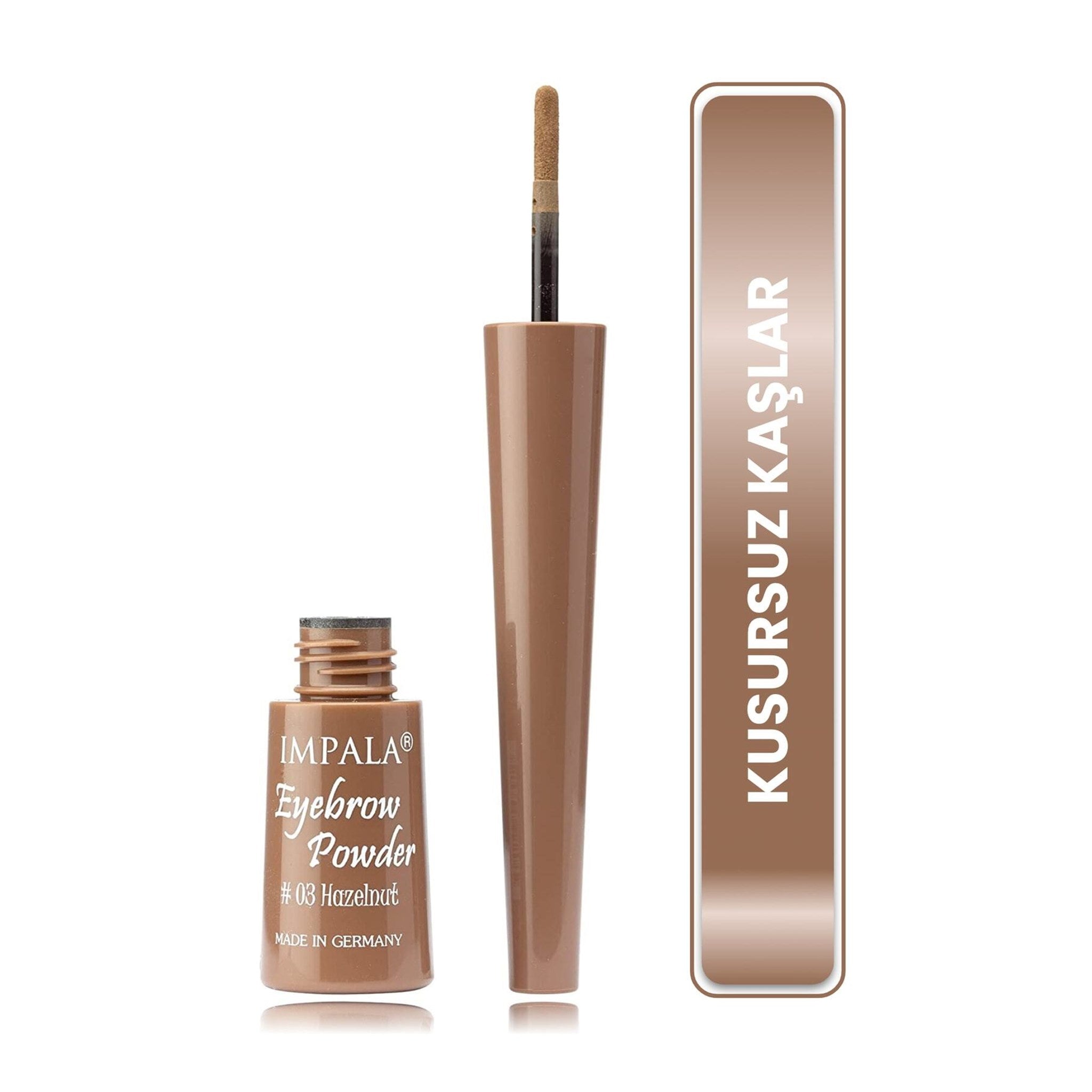 IMPLALA Kaş Pudrası - Eyebrow POWDER No: 3 HAZEL NUT
